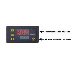 Programmable outboard engine temperature alarm